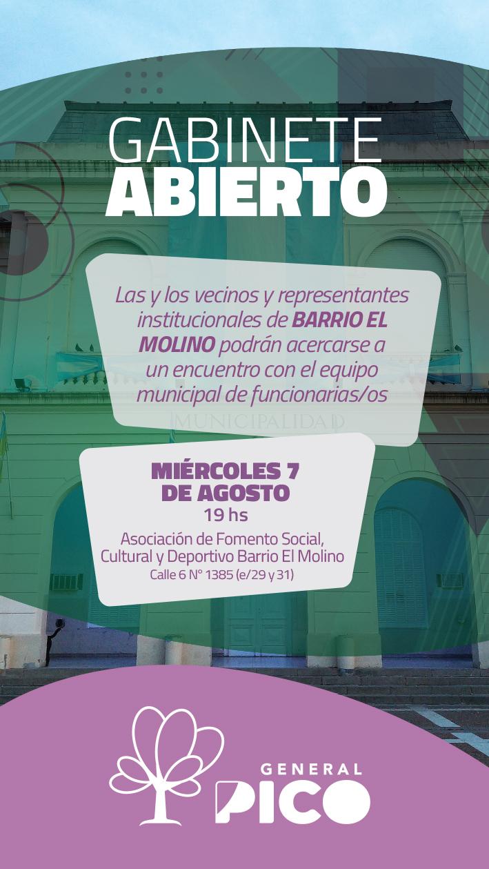 VUELVE GABINETE ABIERTO, ACERCATE A DIALOGAR CON EL EQUIPO DE GESTIÓN MUNICIPAL